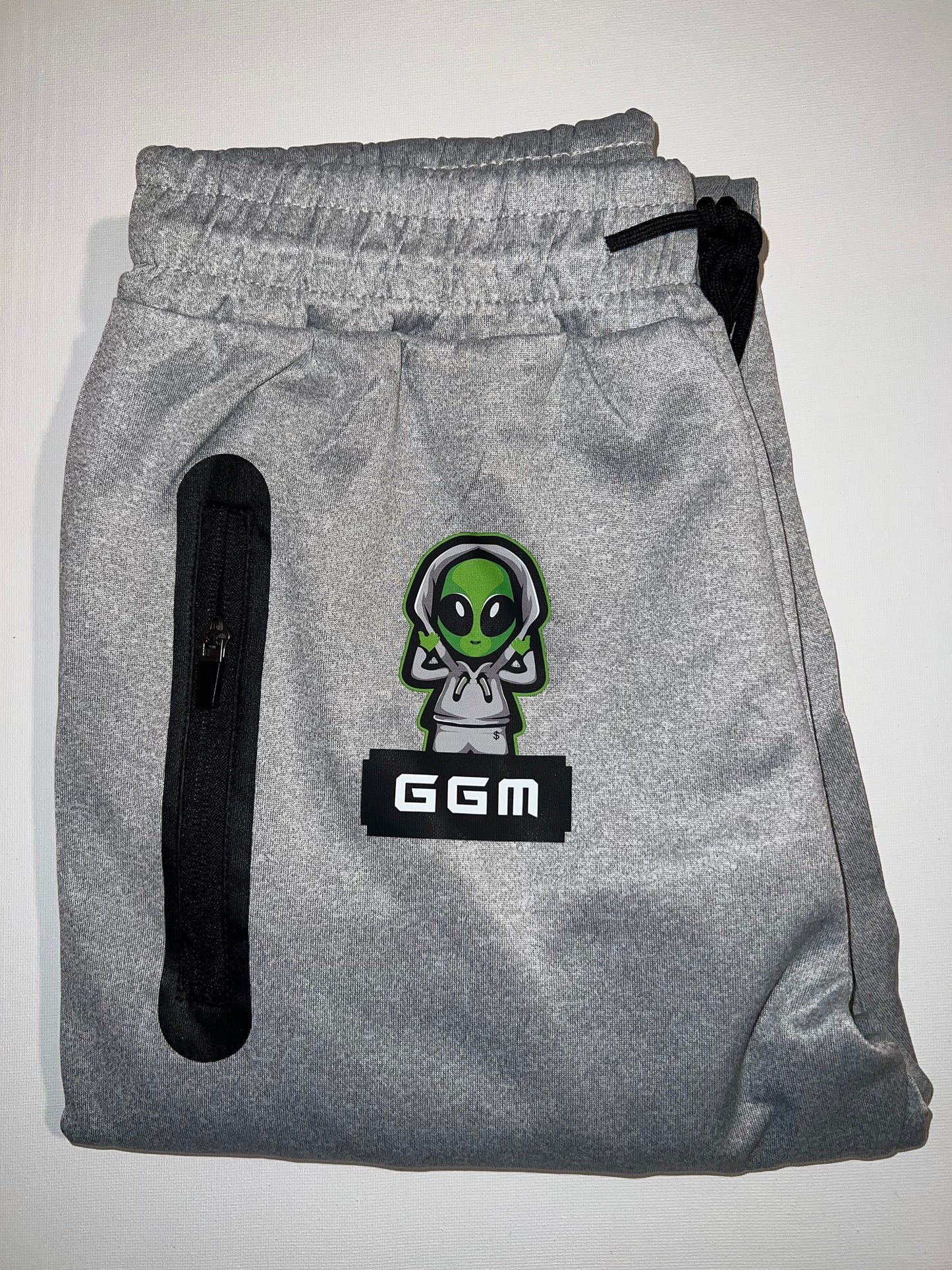 -GGM- Sweat Pants Grey on White