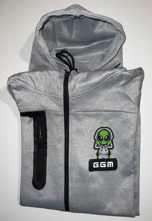 -GGM- Hoodie Grey on White
