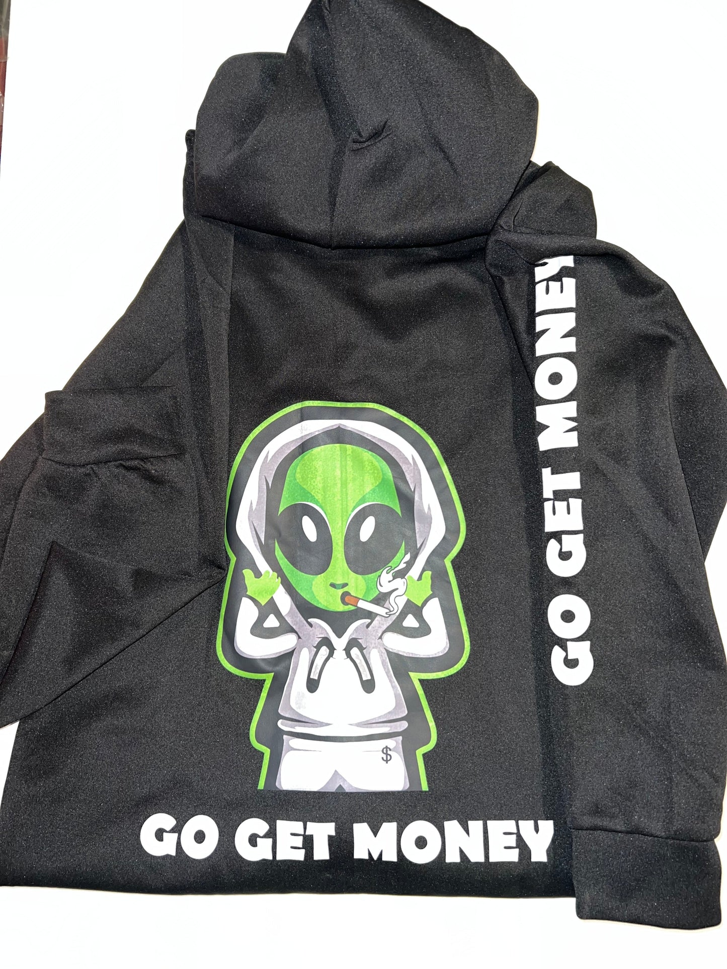 -GGM- Hoodie Black On White