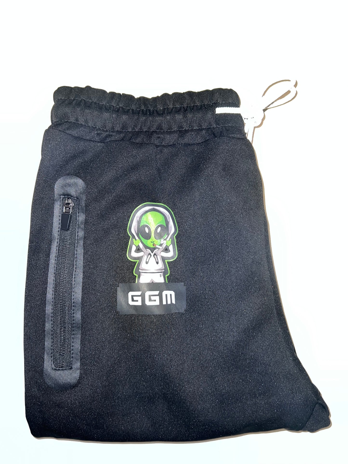 -GGM- Sweat Pants Black On White